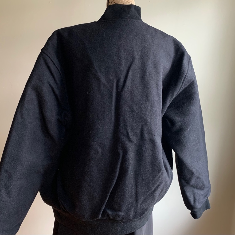 G.A.M.E Sportswear black wool blend jacket - Picture 3 of 12